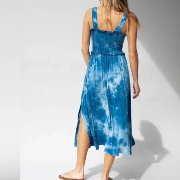 NATURAL LIFE Blue Tie-Dye Maxi Skirt - Picture 3 of 5